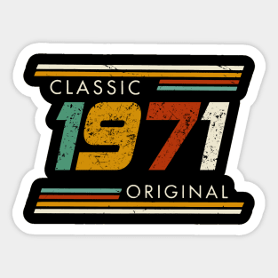 Classic 1971 Original Vintage Sticker